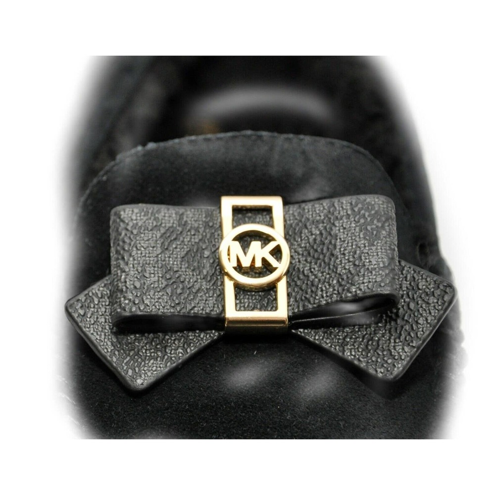 Michael Kors ERICA Faux Fur/Suede Slipper Loafer Moccasins Black 6/6.5/7/7.5/8/9 - Picture 3 of 6